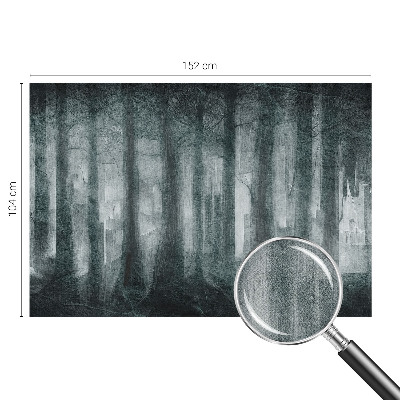 3D fotobehang Mysterieus bos