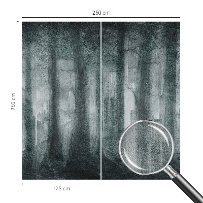 3D fotobehang Mysterieus bos