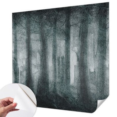 3D fotobehang Mysterieus bos