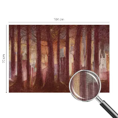 Fotobehang voor de kinderkamer met een mysterieus landschap als motief