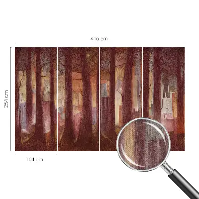 Fotobehang voor de kinderkamer met een mysterieus landschap als motief