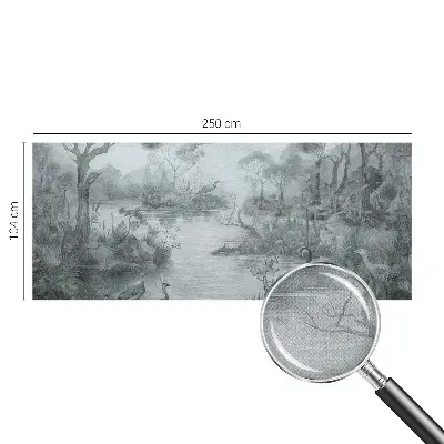 Fotobehang voor kinderkamer met een natuurlijk landschap als motief