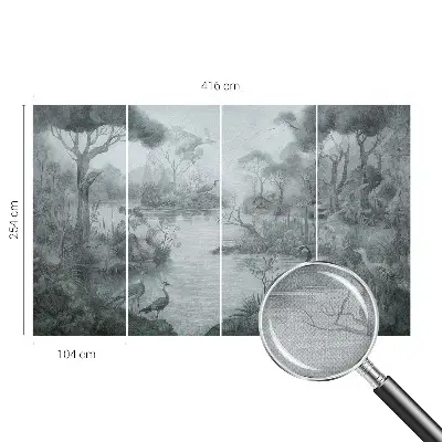 Fotobehang voor kinderkamer met een natuurlijk landschap als motief