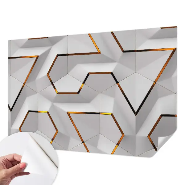 Foto behang voor de kinderkamer met een modern geometrisch motief