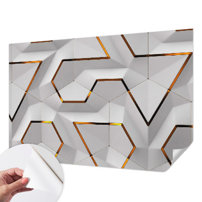 Foto behang voor de kinderkamer met een modern geometrisch motief