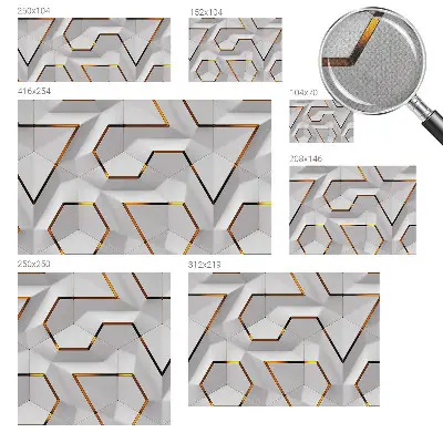 Foto behang voor de kinderkamer met een modern geometrisch motief