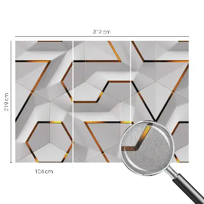 Foto behang voor de kinderkamer met een modern geometrisch motief