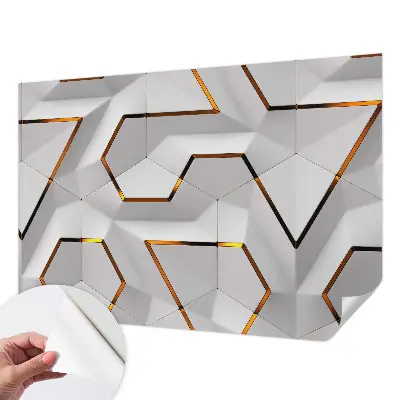 Foto behang voor de kinderkamer met een modern geometrisch motief