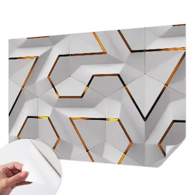 Foto behang voor de kinderkamer met een modern geometrisch motief