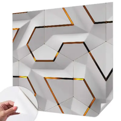 Foto behang voor de kinderkamer met een modern geometrisch motief