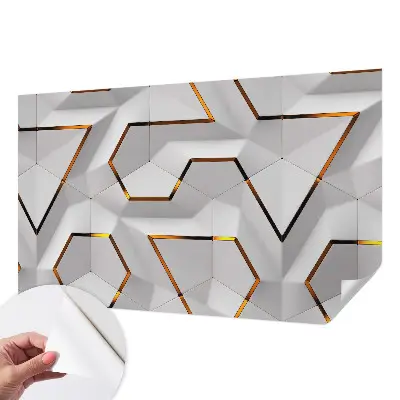 Foto behang voor de kinderkamer met een modern geometrisch motief