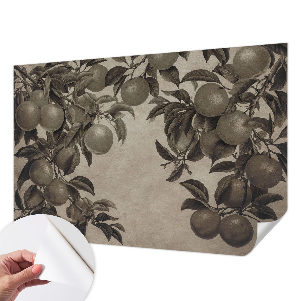 Fotobehang babykamer Vruchtpatroon
