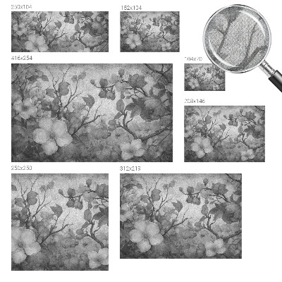 Foto behang voor de keuken Bloemtak