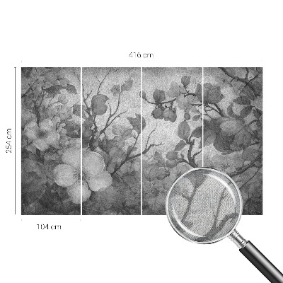 Foto behang voor de keuken Bloemtak