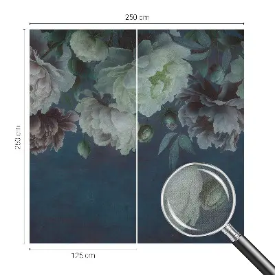Zelfklevend fotobehang op maat met een bloemig elegant motief