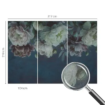 Zelfklevend fotobehang op maat met een bloemig elegant motief