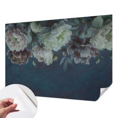Zelfklevend fotobehang op maat Bloemige elegantie