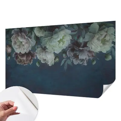 Zelfklevend fotobehang op maat met een bloemig elegant motief