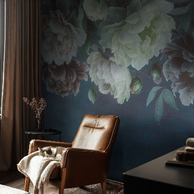 Zelfklevend fotobehang op maat Bloemige elegantie