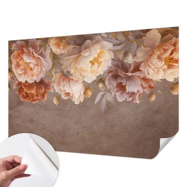 Zelfklevende behangsticker met een bloemig, elegant ontwerp