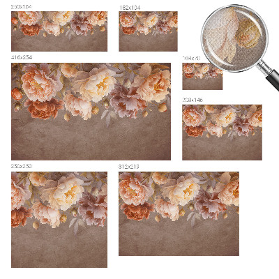 Zelfklevende behangsticker Bloemige elegantie