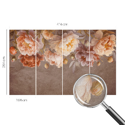 Zelfklevende behangsticker Bloemige elegantie