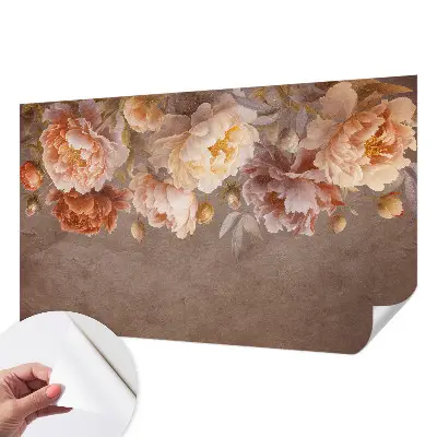 Zelfklevende behangsticker met een bloemig, elegant ontwerp