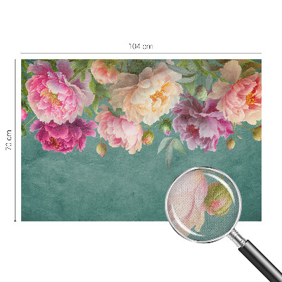 Fotobehang voor kinderkamer met een bloemig en elegant dessin