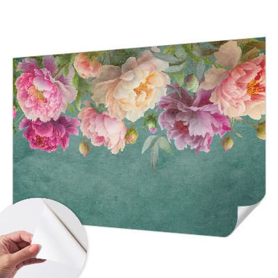 Fotobehang voor kinderkamer met een bloemig en elegant dessin