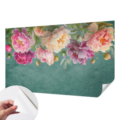 Fotobehang voor kinderkamer met een bloemig en elegant dessin