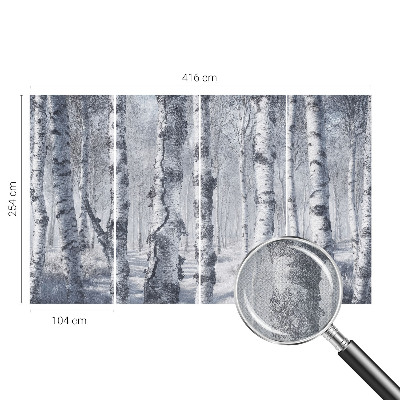 Foto behang voor de kinderkamer met een winters natuurmotief