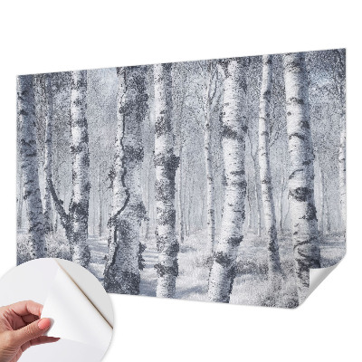 Foto behang voor de kinderkamer met een winters natuurmotief