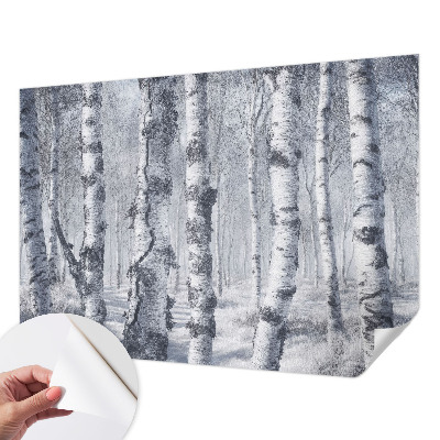 Foto behang voor de kinderkamer met een winters natuurmotief