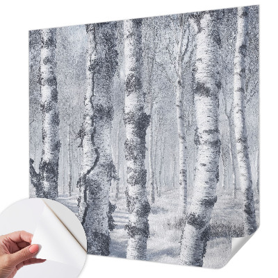 Foto behang voor de kinderkamer met een winters natuurmotief