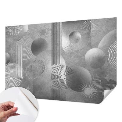 Fotobehang kinderkamer met een abstracte, elegante afbeelding