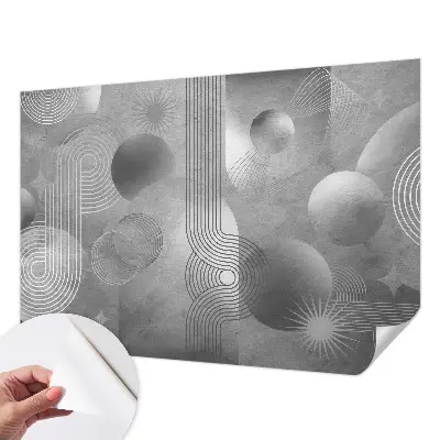 Fotobehang kinderkamer met een abstracte, elegante afbeelding