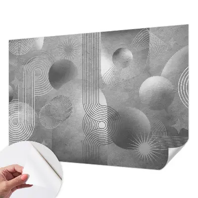 Fotobehang kinderkamer met een abstracte, elegante afbeelding