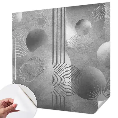 Fotobehang kinderkamer met een abstracte, elegante afbeelding