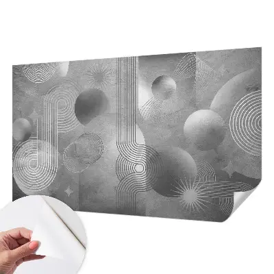 Fotobehang kinderkamer met een abstracte, elegante afbeelding