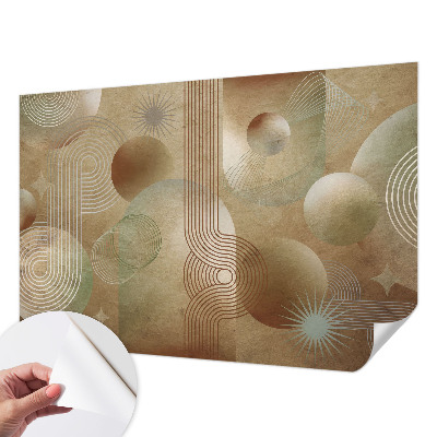 Fotobehang voor de kinderkamer met een geometrisch patroon