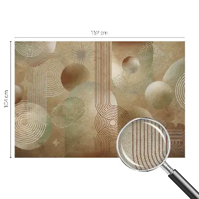 Fotobehang voor de kinderkamer met een geometrisch patroon