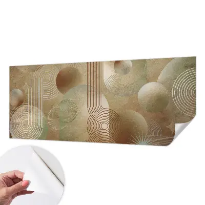 Fotobehang voor de kinderkamer met een geometrisch patroon