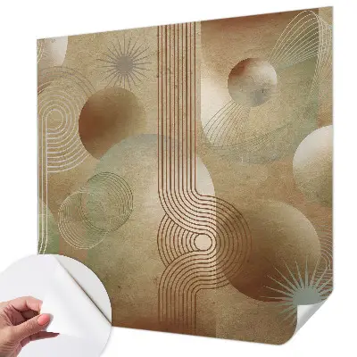 Fotobehang voor de kinderkamer met een geometrisch patroon