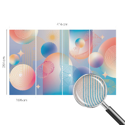 Fotobehang tienerkamer Kleurrijke abstractie