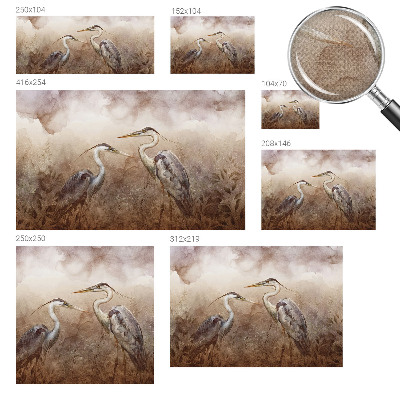 Fotobehang babykamer Elegante vogels
