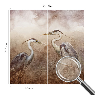 Fotobehang babykamer Elegante vogels