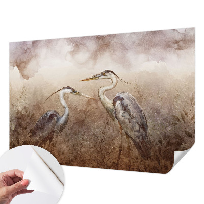 Fotobehang babykamer Elegante vogels