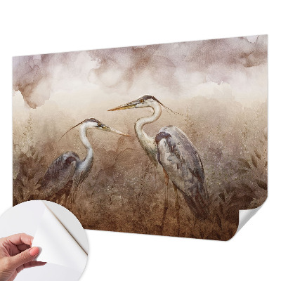 Fotobehang babykamer Elegante vogels