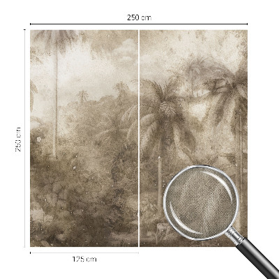 Zelfklevend fotobehang met een exotisch landschap