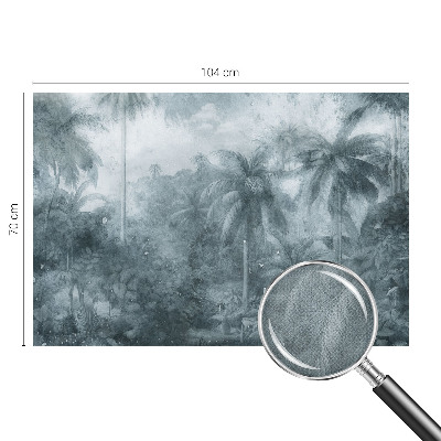 Fotobehang zelfklevend met tropische vegetatie